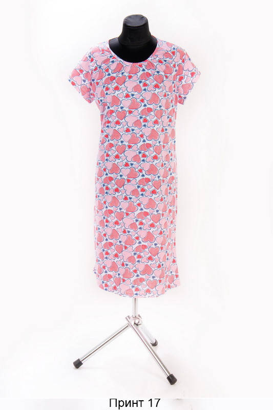 Женская ночная сорочка принт 17, 56-58 
Женская ночная сорочка принт 17, 56-58