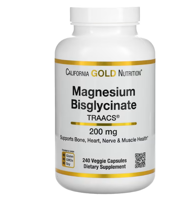 Бисглицинат магния "Magnesium Bysglycinate" California Gold Nutrition, 200 мг, 240 капсул
Бисглицинат магния "Magnesium Bysglycinate" California Gold Nutrition, 200 мг, 240 капсул