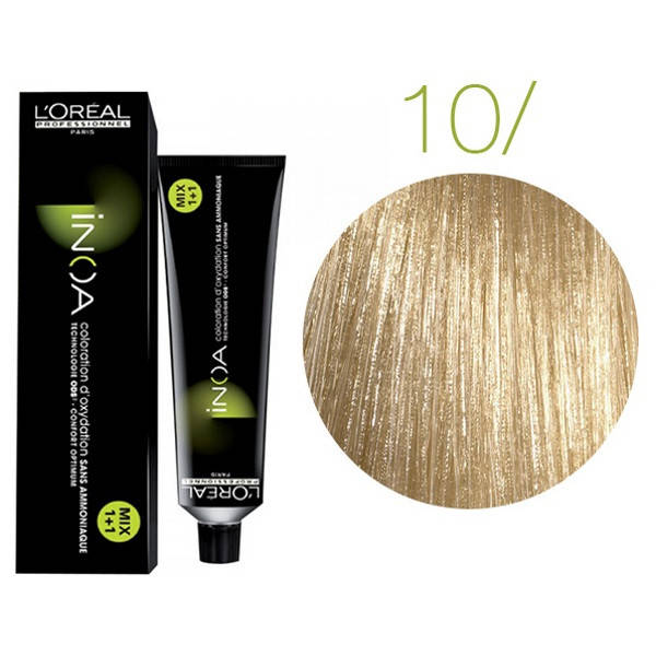 Крем-краска для волос L'Oreal Professionnel INOA 10 Очень очень светлый блонд 60 мл (4680Gu)
Крем-краска для волос L'Oreal Professionnel INOA 10 Очень очень светлый блонд 60 мл (4680Gu)