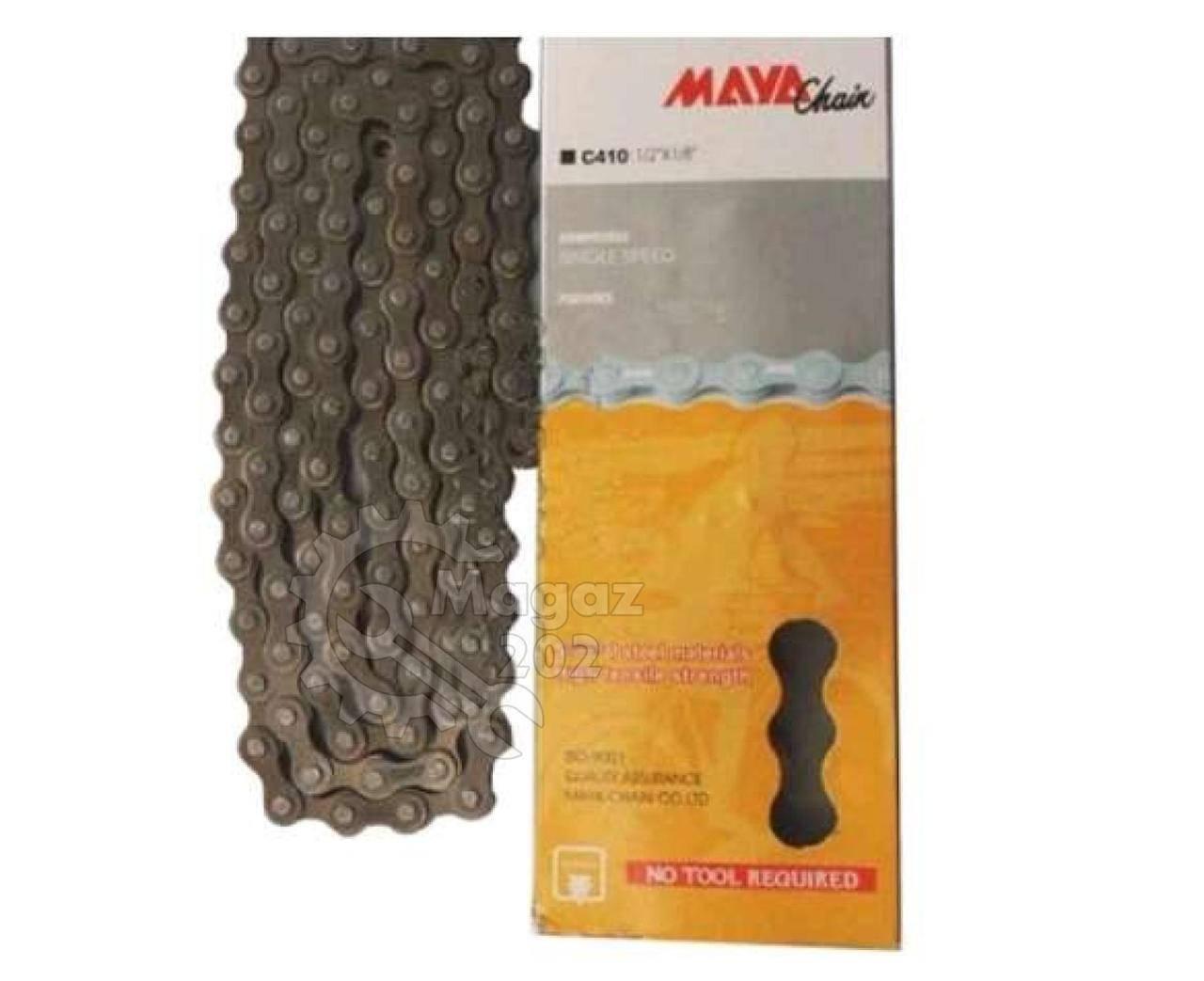 Цепь велосипедная (1/2х3/32 116L, 6 ск) (MAYA) FM
Цепь велосипедная (1/2х3/32 116L, 6 ск) (MAYA) FM