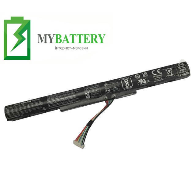 Аккумуляторная батарея Acer AS16A7K AS16A8K AS16A5K Aspire E15 E5-475G 523G 553G 573G 575G 774G E5-575, Черный
Аккумуляторная батарея Acer AS16A7K AS16A8K AS16A5K Aspire E15 E5-475G 523G 553G 573G 575G 774G E5-575, Черный
