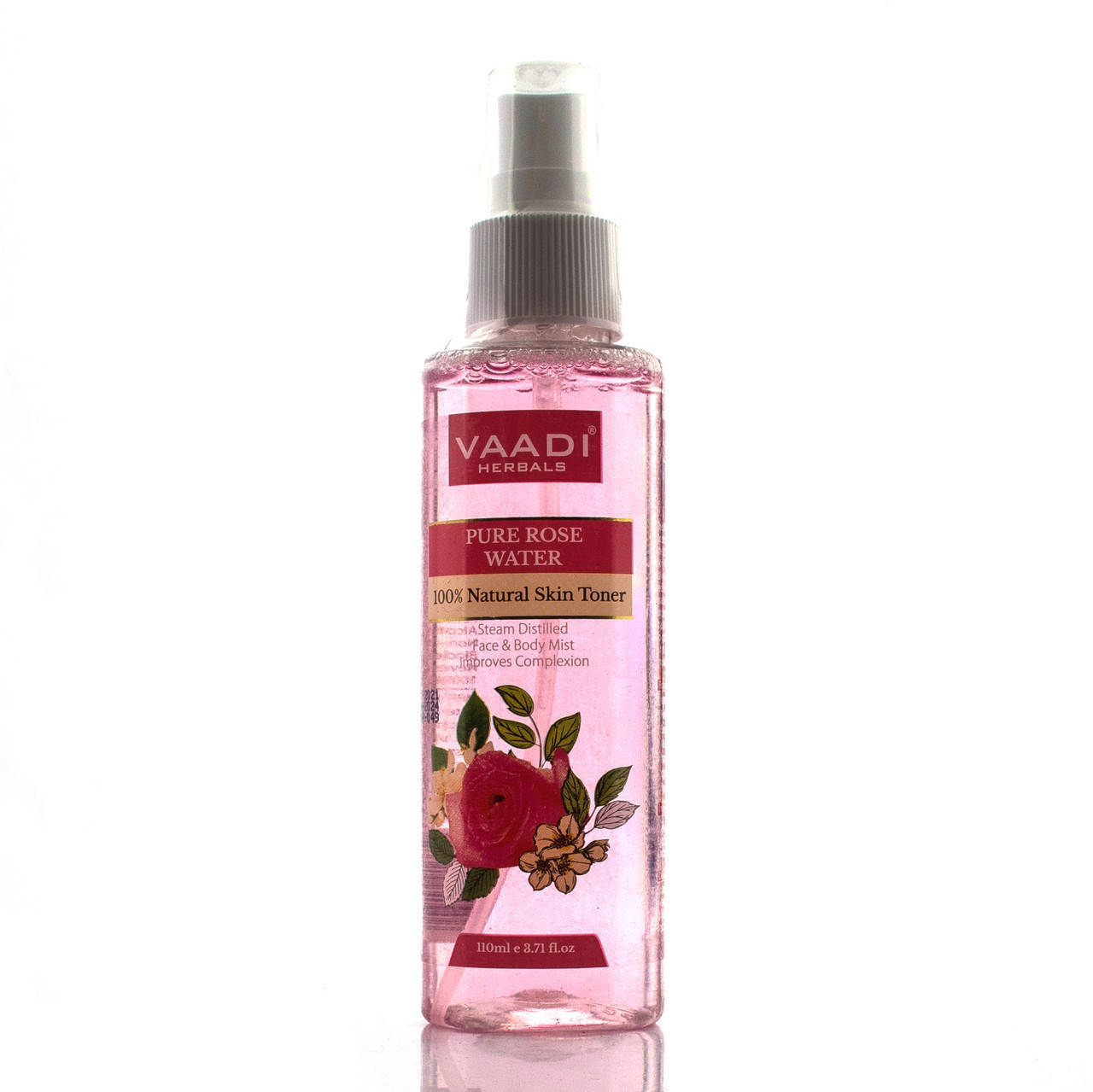 Розовая вода — 100% натуральная и чистая, Rose Water – 100% Natural & Pure, Vaadi Herbals, 110 мл
Розовая вода — 100% натуральная и чистая, Rose Water – 100% Natural & Pure, Vaadi Herbals, 110 мл