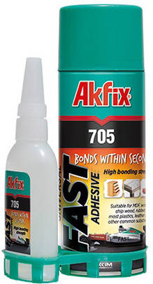 Akfix 705 - двухкомпонентный клей акфикс 705, универсальный супер клей + активатор, 50 г + 200 мл
Akfix 705 - двухкомпонентный клей акфикс 705, универсальный супер клей + активатор, 50 г + 200 мл