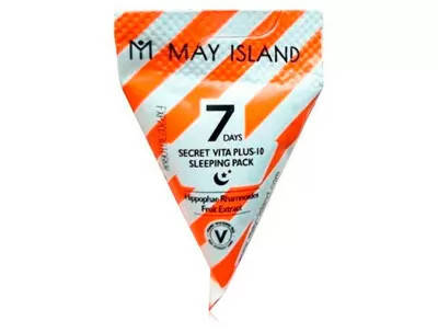 Ночная маска для лица с витаминами May Island 7 Days Secret Vita Plus-10 Sleeping Pack, в пирамидке 5г
Ночная маска для лица с витаминами May Island 7 Days Secret Vita Plus-10 Sleeping Pack, в пирамидке 5г