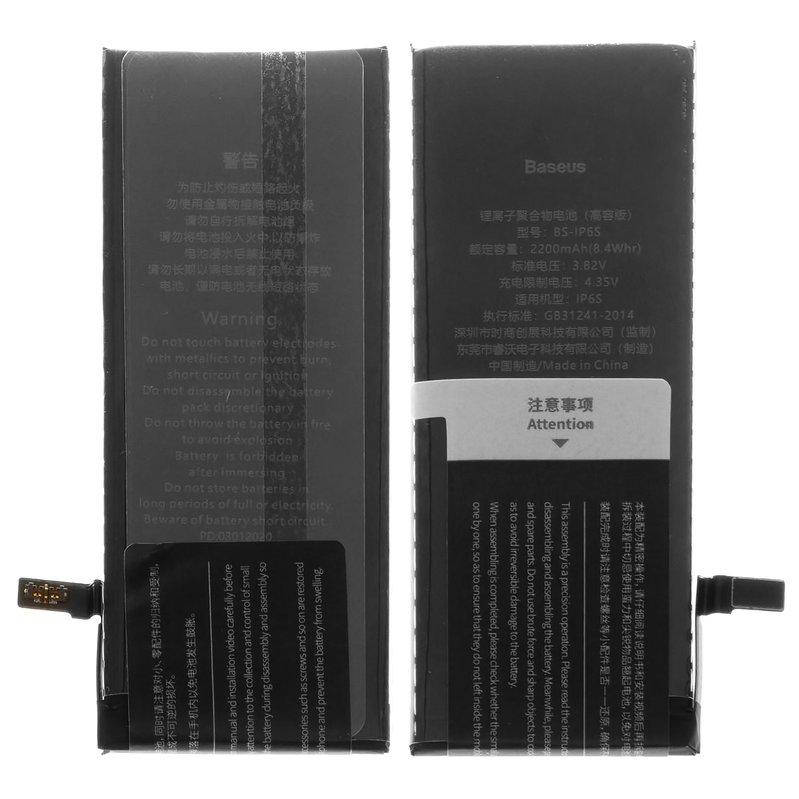 Акумулятор Baseus BS-IP6S для Apple iPhone 6S, Li-ion, 3,82 B, 2200 мАг, high capacity, #ACCB-BIP6S
Акумулятор Baseus BS-IP6S для Apple iPhone 6S, Li-ion, 3,82 B, 2200 мАг, high capacity, #ACCB-BIP6S