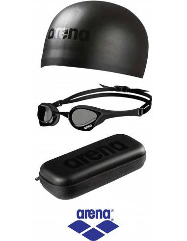 ARENA LIMITED EDITION TRIPLE BLACK SET. Комплект із шапочки, чохла і окулярів ARENA COBRA ULTRA
ARENA LIMITED EDITION TRIPLE BLACK SET. Комплект із шапочки, чохла і окулярів ARENA COBRA ULTRA