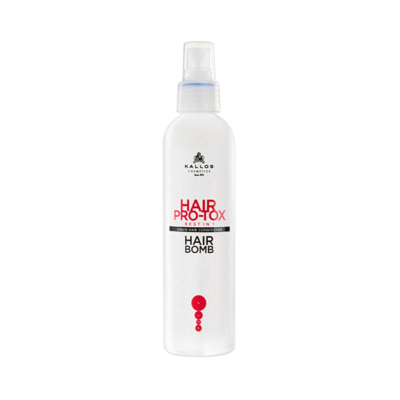 Кондиционер-спрей несмываемый с кератином для лечения волос Kallos Pro-Tox Hair Bomb 200 мл
Кондиционер-спрей несмываемый с кератином для лечения волос Kallos Pro-Tox Hair Bomb 200 мл