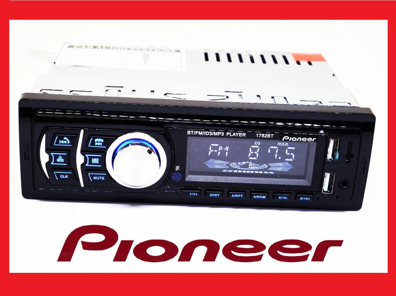 Автомагнитола Pioneer 1782BT 4x50W Bluetooth+2xUSB+SD+AUX пионер магнитола 
Автомагнитола Pioneer 1782BT 4x50W Bluetooth+2xUSB+SD+AUX пионер магнитола