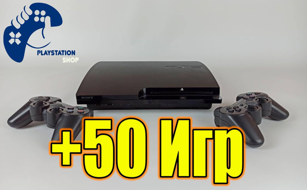 Playstation 3 (PS 3 Slim) на 500гб, Два джойстика (Геймпада), Прошитая, Отличное состояние, Гарантия, Магазин
Playstation 3 (PS 3 Slim) на 500гб, Два джойстика (Геймпада), Прошитая, Отличное состояние, Гарантия, Магазин