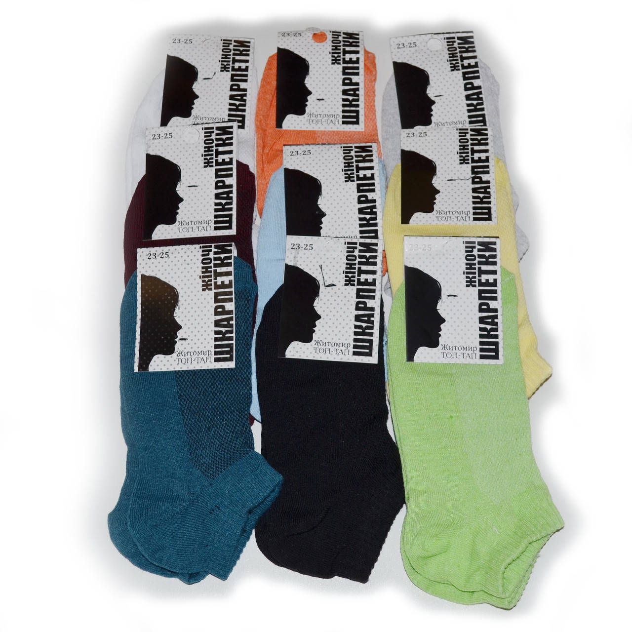 Женские носки Топ-Тап от 10,25 грн./пара (короткие, сетка), Разные цвета
Женские носки Топ-Тап от 10,25 грн./пара (короткие, сетка), Разные цвета