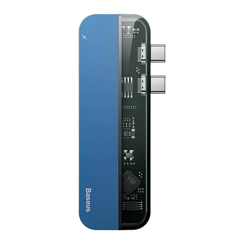 USB-хаб Baseus Transparent Series Dual Type-C Multifunctional HUB Adapter Blue (CAHUB-TS03)
USB-хаб Baseus Transparent Series Dual Type-C Multifunctional HUB Adapter Blue (CAHUB-TS03)