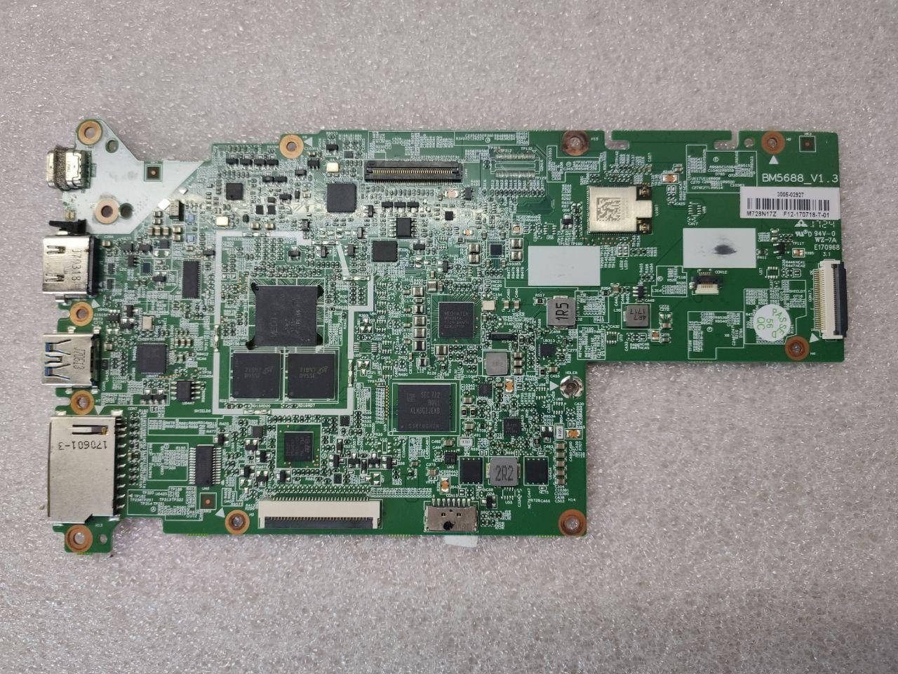 Материнська плата для ноутбука Lenovo Yoga N23 Chromebook BM5688_V1.3 Процесор MediaTek MTK8173C
Материнська плата для ноутбука Lenovo Yoga N23 Chromebook BM5688_V1.3 Процесор MediaTek MTK8173C
