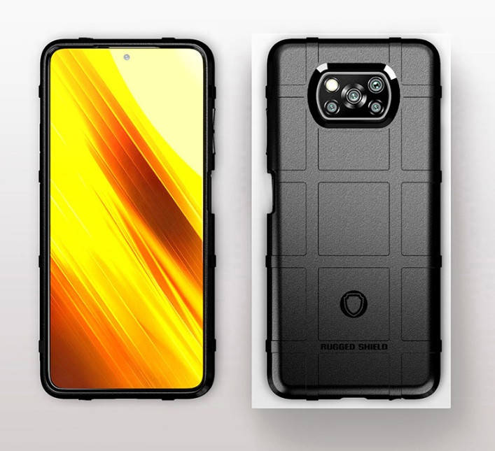 Xiaomi Poco X3 NFC / Xiaomi Poco X3 Pro. Резиновый бронированный чехол Rugged Shield, Черный
Xiaomi Poco X3 NFC / Xiaomi Poco X3 Pro. Резиновый бронированный чехол Rugged Shield, Черный