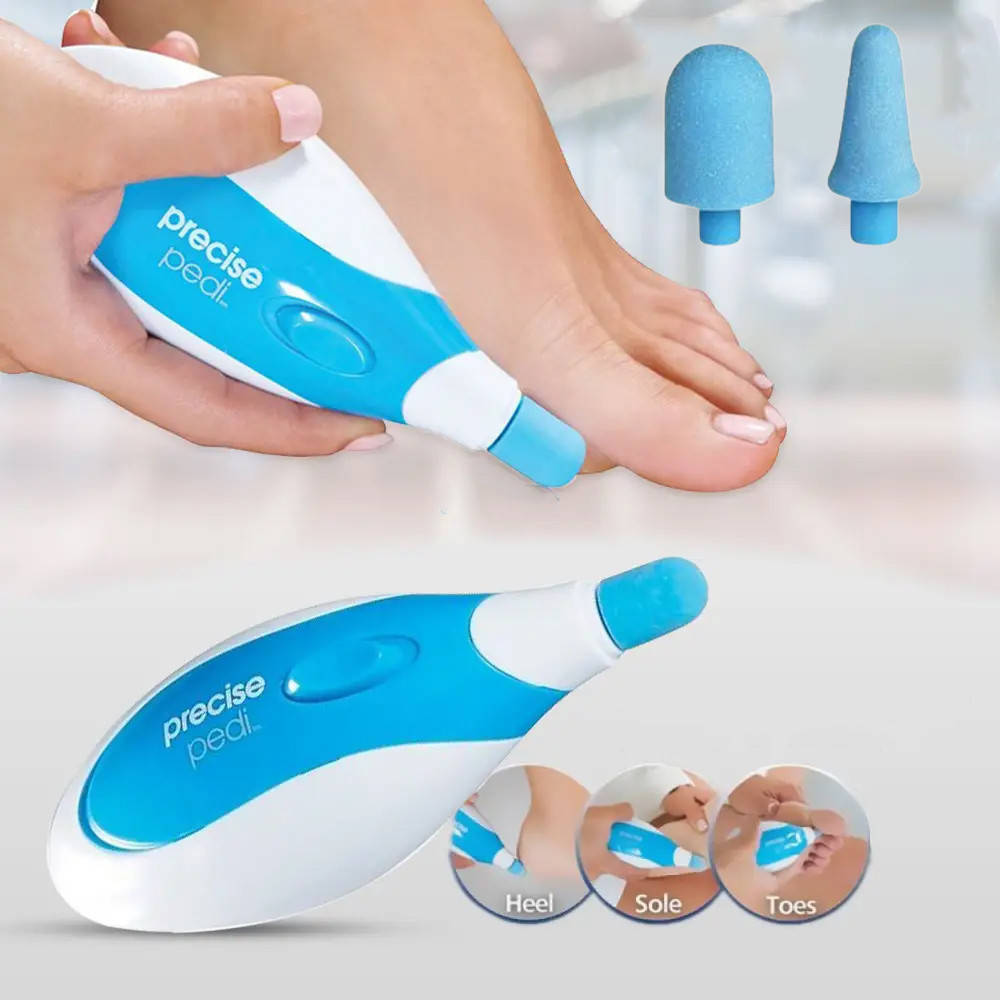 Отшелушиватель для пяток Precise Pedi / Пилка для стоп / Электрическая роликовая пилка для ног
Отшелушиватель для пяток Precise Pedi / Пилка для стоп / Электрическая роликовая пилка для ног