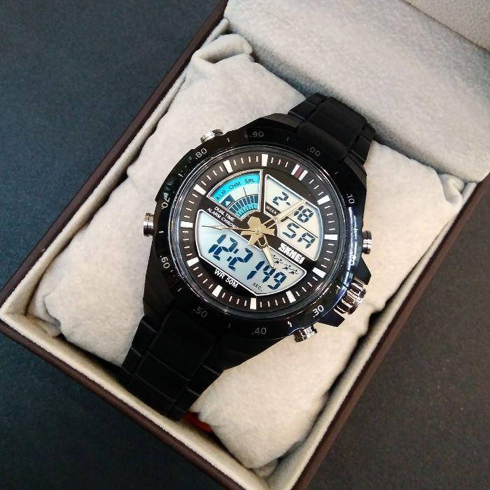 Мужские тактические часы Skmei Shark Black 1016 Часы для военных с комбинированным циферблатом
Мужские тактические часы Skmei Shark Black 1016 Часы для военных с комбинированным циферблатом
