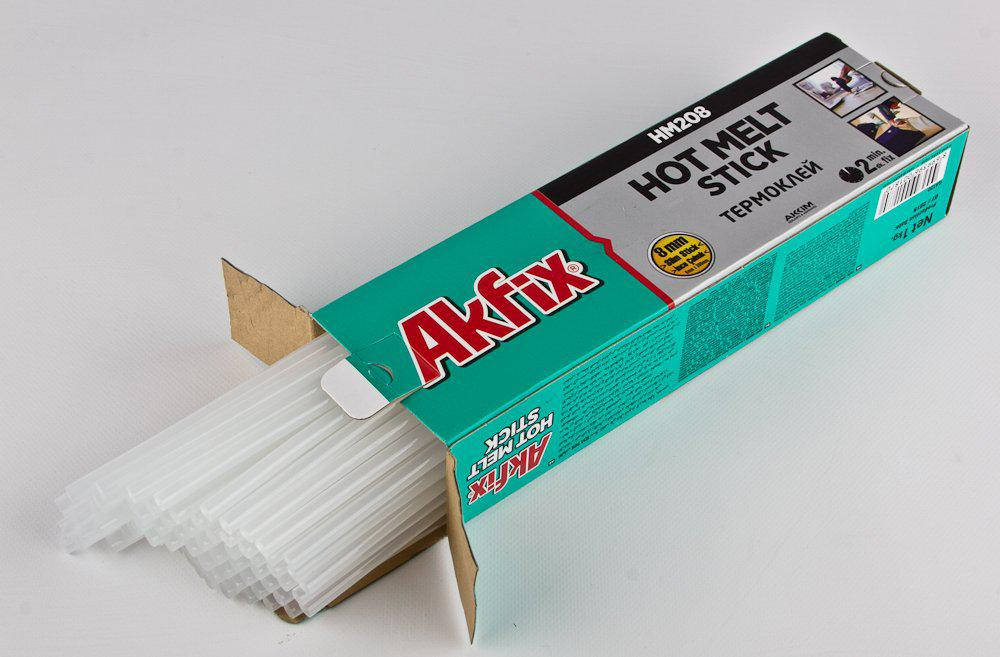 Клеевые стержни Akfix HM-208 8 мм x 300 мм упаковка 1 кг 
Клеевые стержни Akfix HM-208 8 мм x 300 мм упаковка 1 кг