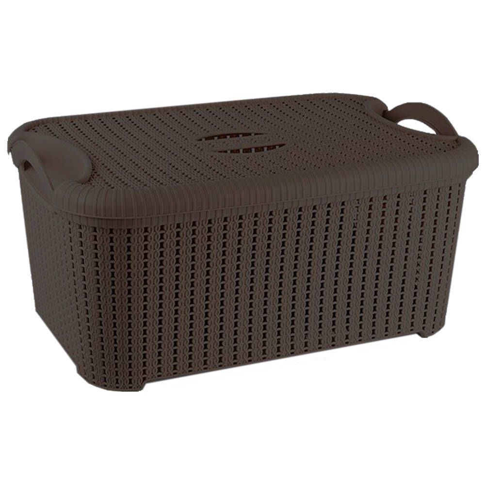 Корзина с крышкой Flexi 32 л тёмно-коричневая
Корзина с крышкой Flexi 32 л тёмно-коричневая