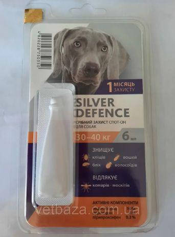 Капли на холку Silver Defence (Сильвер дефенс) от блох, клещей и комаров для собак весом 30-40 кг Palladium
Капли на холку Silver Defence (Сильвер дефенс) от блох, клещей и комаров для собак весом 30-40 кг Palladium