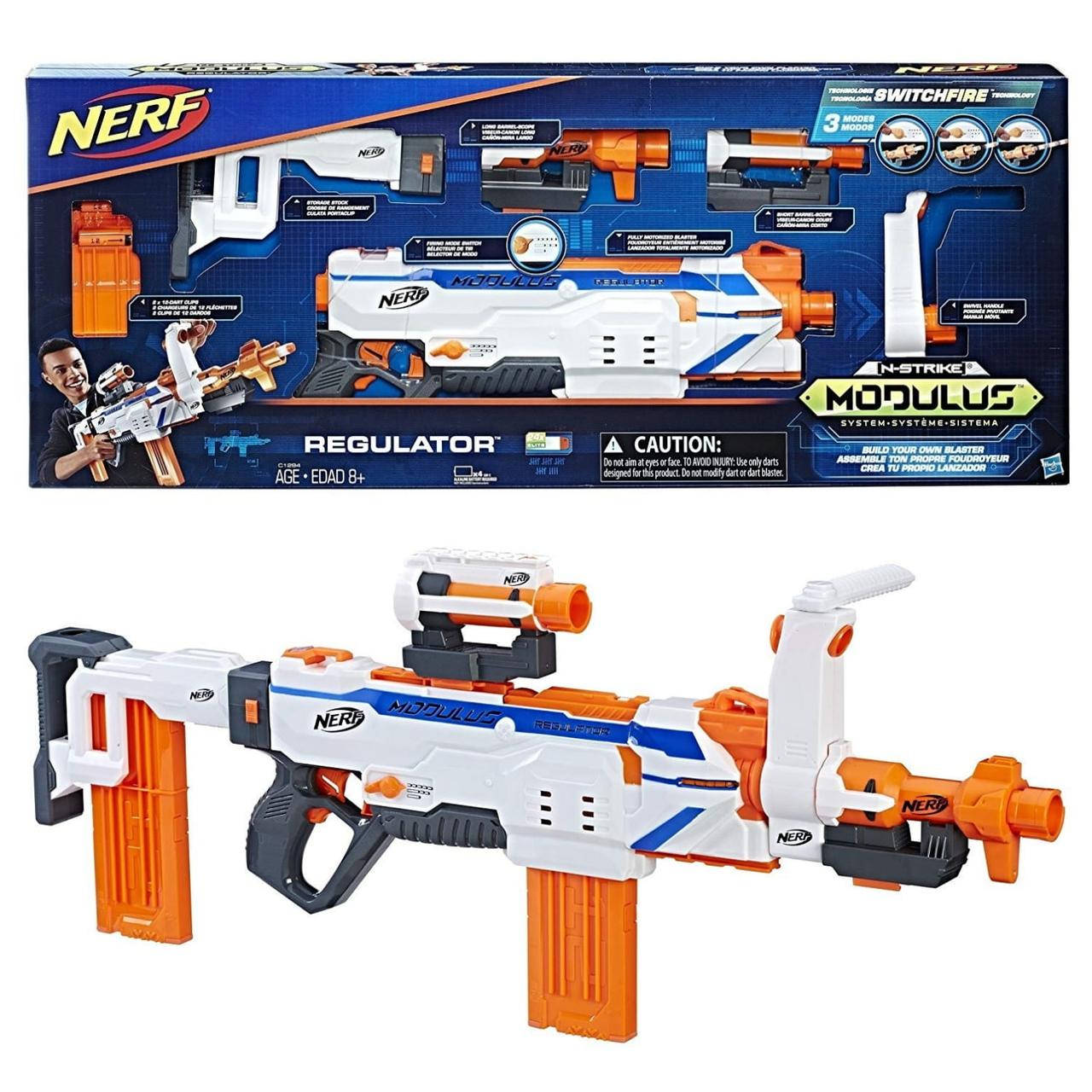 Бластер Нерф Модулус Регулятор Hasbro Nerf Modulus Regulator, Белый
Бластер Нерф Модулус Регулятор Hasbro Nerf Modulus Regulator, Белый
