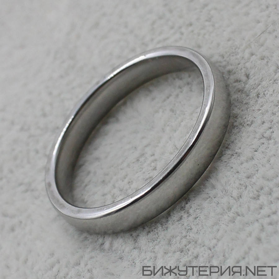 Кольцо серебристое из ювелирной медицинской стали от Stainless Steel марка 316 L ширина 4 мм тонкое
Кольцо серебристое из ювелирной медицинской стали от Stainless Steel марка 316 L ширина 4 мм тонкое