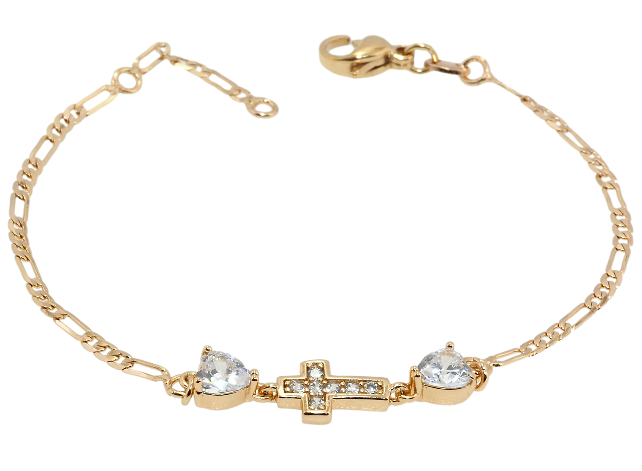 Браслет Xuping Позолота 18K "Плетение Фигаро с вставкой крест" длина с доп.звеном 15.5,17см х 2мм
Браслет Xuping Позолота 18K "Плетение Фигаро с вставкой крест" длина с доп.звеном 15.5,17см х 2мм