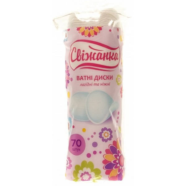 Ватные диски Cotton Club Свіжанка, 70 шт 
Ватные диски Cotton Club Свіжанка, 70 шт