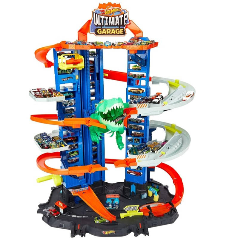Трек Mattel Hot Wheels Легендарный гараж с динозавром City Robo T-Rex Ultimate Garage (GJL14)
Трек Mattel Hot Wheels Легендарный гараж с динозавром City Robo T-Rex Ultimate Garage (GJL14)
