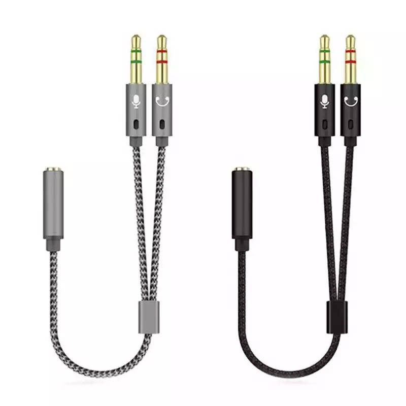 AUX-переходник KY-192 на два аудио разъема 3,5мм to micro аудио сплите 
AUX-переходник KY-192 на два аудио разъема 3,5мм to micro аудио сплите