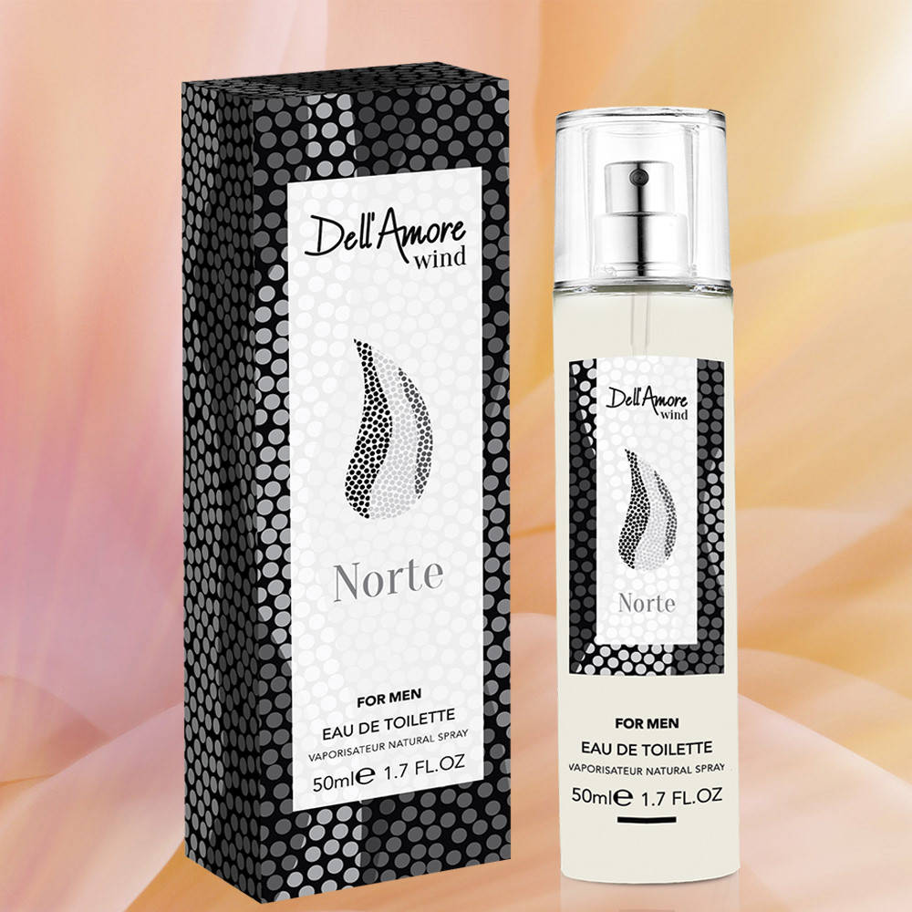 Чоловіча туалетна вода Dell Amore NORTE, 50 мл
Чоловіча туалетна вода Dell Amore NORTE, 50 мл