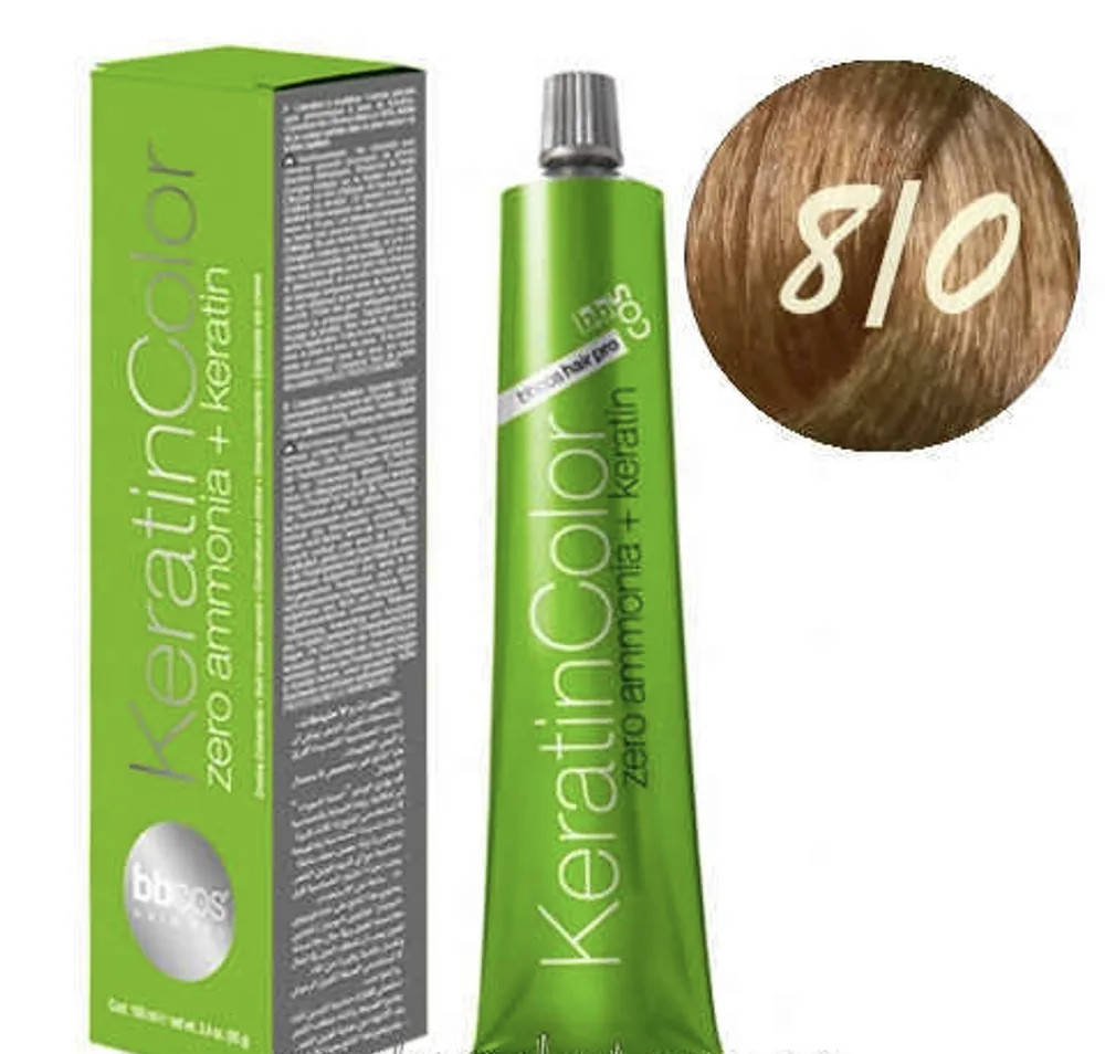8/0 Крем-фарба для волосся безаміачна BBCOS Keratin Color блондин світлий 100 мл 
8/0 Крем-фарба для волосся безаміачна BBCOS Keratin Color блондин світлий 100 мл