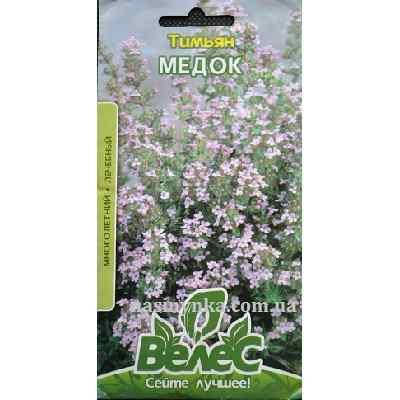 Семена тимьяна лекарственного Медок 0,2г ТМ ВЕЛЕС 
Семена тимьяна лекарственного Медок 0,2г ТМ ВЕЛЕС