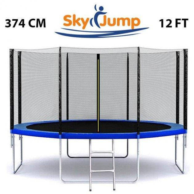 Батут SkyJump 374 см з захисною сіткою та драбинкою Висота сітки 180 см Макс вес пользователя: 150 кг (MR)
Батут SkyJump 374 см з захисною сіткою та драбинкою Висота сітки 180 см Макс вес пользователя: 150 кг (MR)