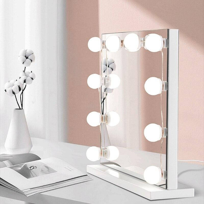 LED подсветка для зеркала с регулировкой яркости / Светодиодные лампочки 10 шт. для гримерного зеркала
LED подсветка для зеркала с регулировкой яркости / Светодиодные лампочки 10 шт. для гримерного зеркала