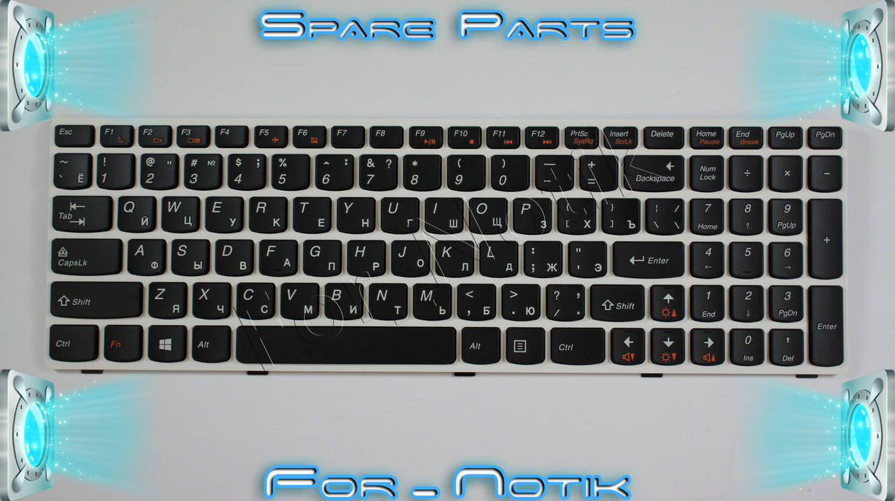 Клавиатура для ноутбука LENOVO (G580, G585, N580, N585, Z580, Z585) rus, black, white frame (ОРИГИНАЛ), Черный
Клавиатура для ноутбука LENOVO (G580, G585, N580, N585, Z580, Z585) rus, black, white frame (ОРИГИНАЛ), Черный