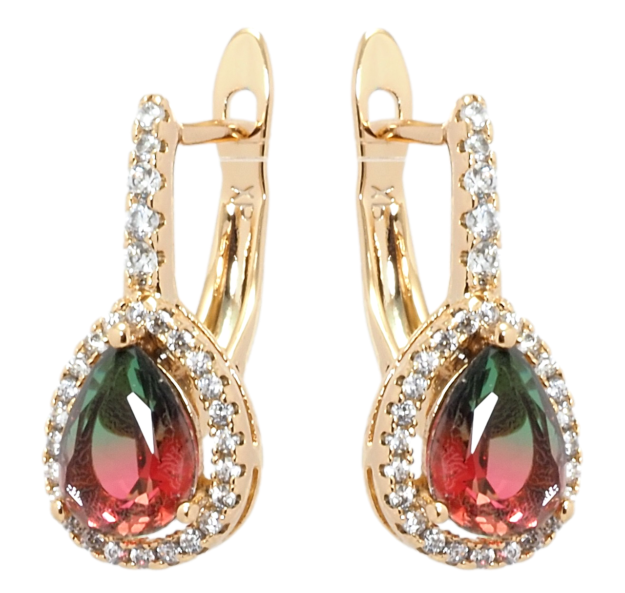 Серьги Xuping Позолота 18K английский замок "Зелено-красные фианиты в обрамлении циркония"
Серьги Xuping Позолота 18K английский замок "Зелено-красные фианиты в обрамлении циркония"