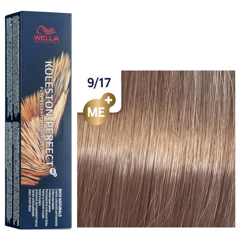 Краска для волос Wella Professionals Koleston Rich Naturals 9/17 Шелковый ристретто 
Краска для волос Wella Professionals Koleston Rich Naturals 9/17 Шелковый ристретто