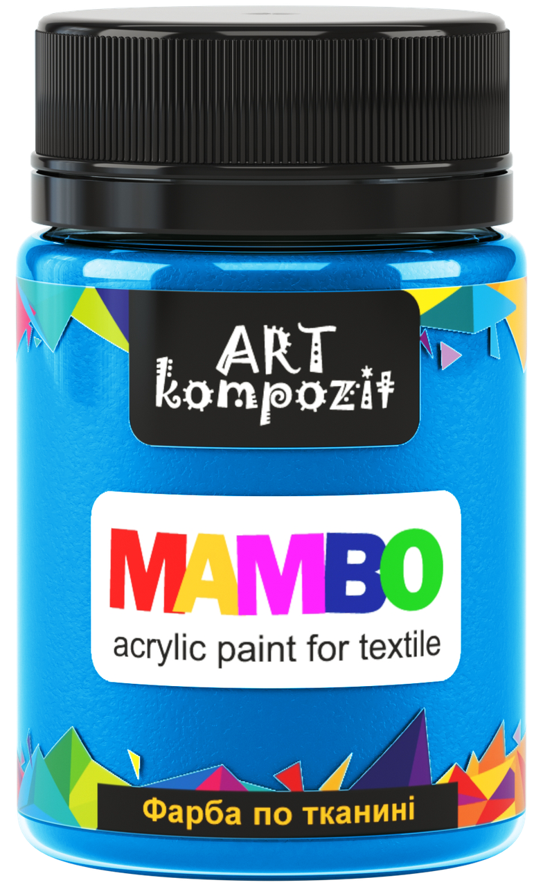 Фарба по світлій та темній тканині СИНІЙ СВІТЛИЙ, 50мл, MAMBO "ART Kompozit", Синий
Фарба по світлій та темній тканині СИНІЙ СВІТЛИЙ, 50мл, MAMBO "ART Kompozit", Синий