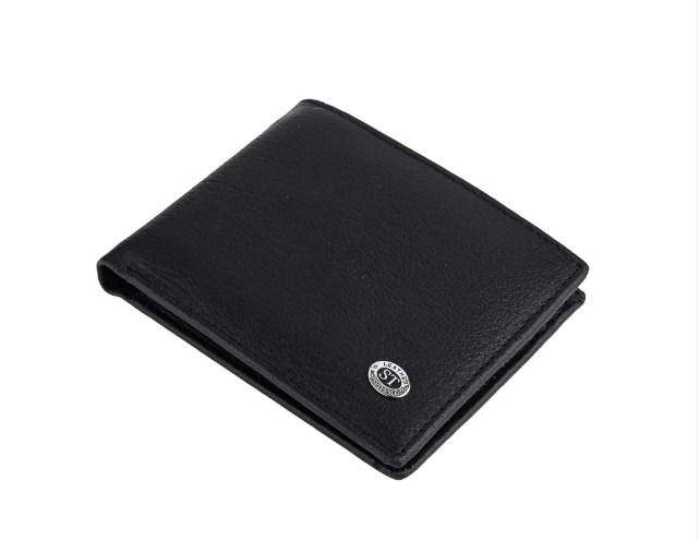 Кожаный зажим для денег на магните (811) black, Черный 
Кожаный зажим для денег на магните (811) black, Черный