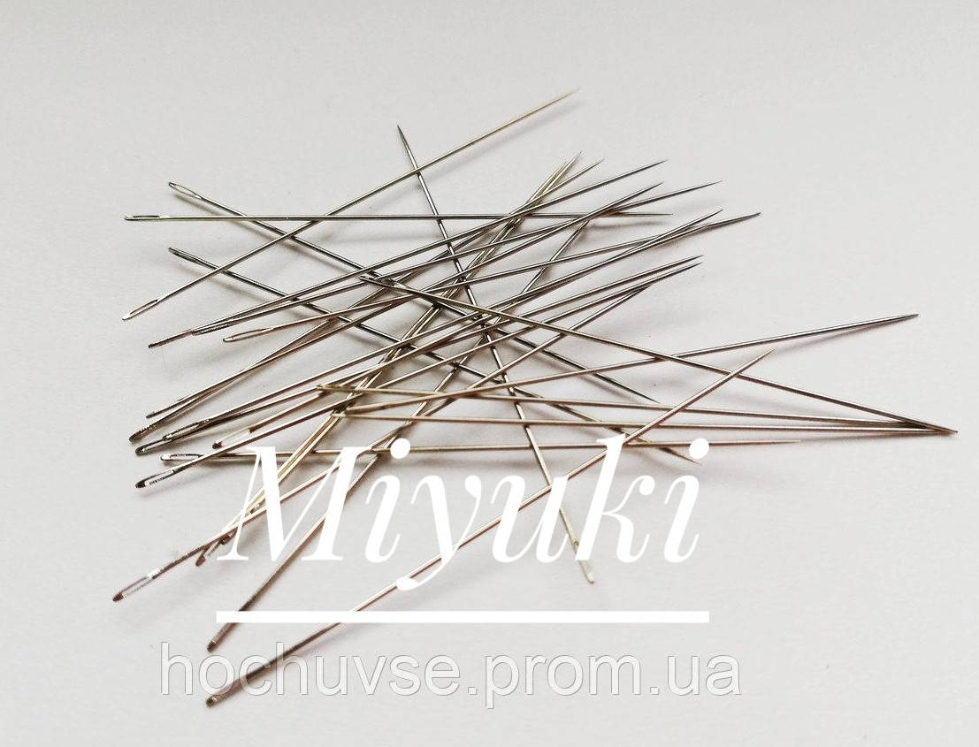 Голка Miyuki. Японія Розмір голки 0,4 х 42 мм (ціна за 1 голку) 
Голка Miyuki. Японія Розмір голки 0,4 х 42 мм (ціна за 1 голку)