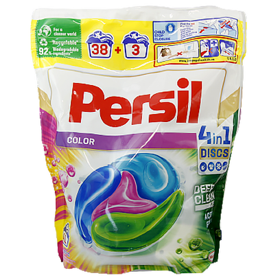 Капсули для прання Персіл для кольорового Persil color 4in1 41caps 1025g 4шт/ящ (Код : 00-00012138)
Капсули для прання Персіл для кольорового Persil color 4in1 41caps 1025g 4шт/ящ (Код : 00-00012138)