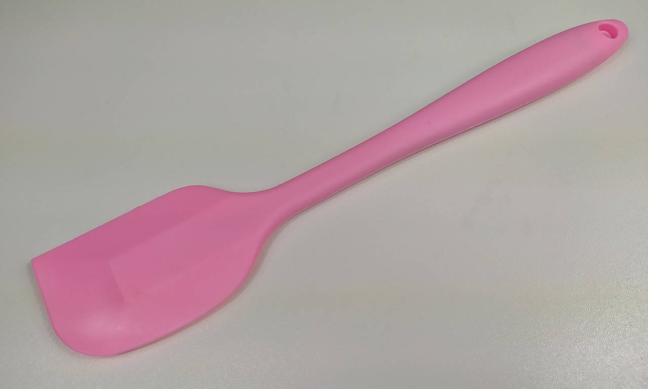 Лопатка силиконовая для выпечки цельная, длина 28 см.