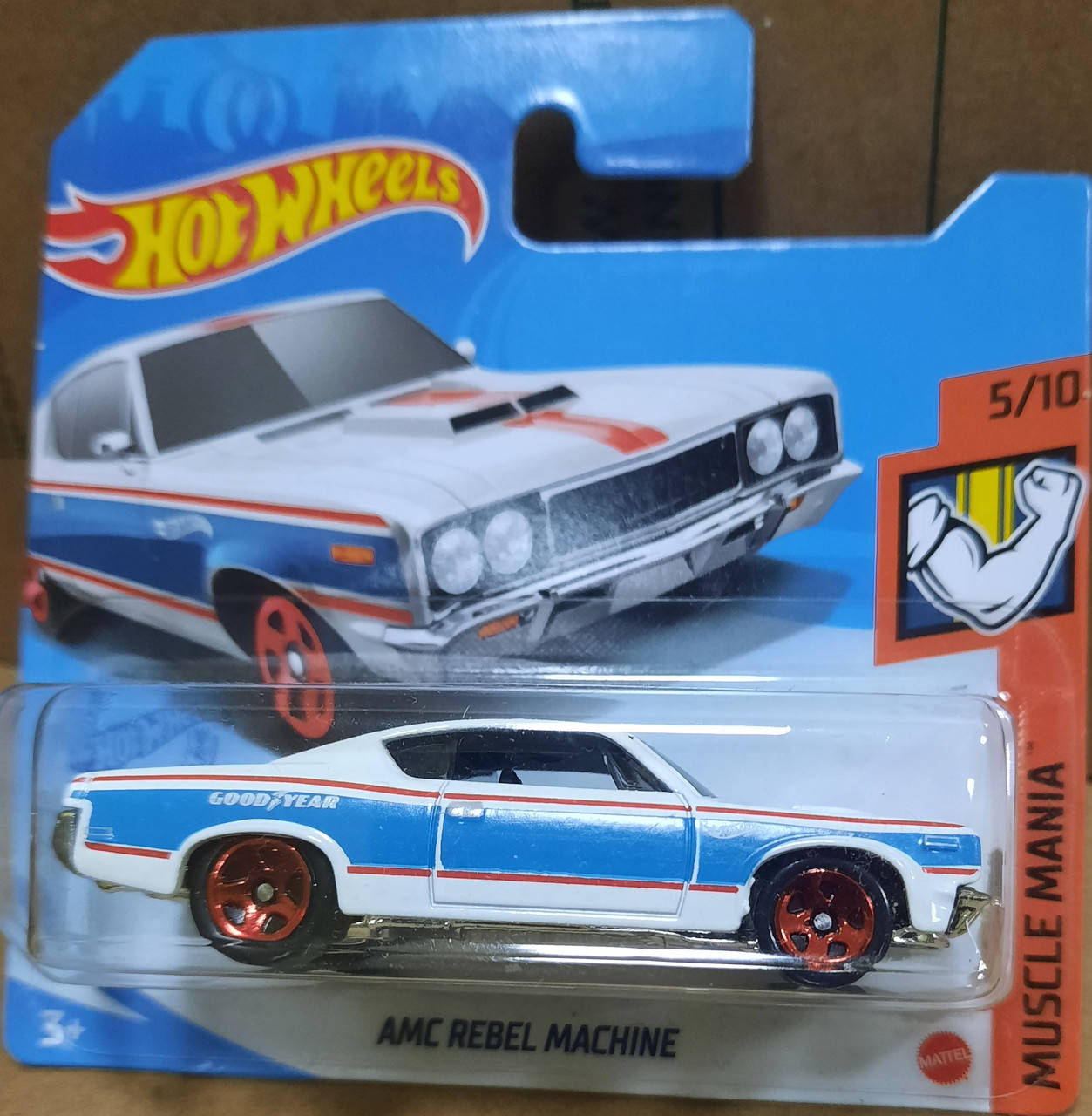 Hot Wheels Muscle Mania 2021 AMC Rebel Machine 5/10 219/250 GTB44 AMC Ретро Машинки базові колекційні Хот Вілс, Разные цвета
Hot Wheels Muscle Mania 2021 AMC Rebel Machine 5/10 219/250 GTB44 AMC Ретро Машинки базові колекційні Хот Вілс, Разные цвета