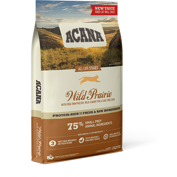 Acana Wild Prairie Cat & Kitten (Акана Вайлд Прерия Кэт энд Киттен) сухой корм для котят и кошек всех пород
Acana Wild Prairie Cat & Kitten (Акана Вайлд Прерия Кэт энд Киттен) сухой корм для котят и кошек всех пород