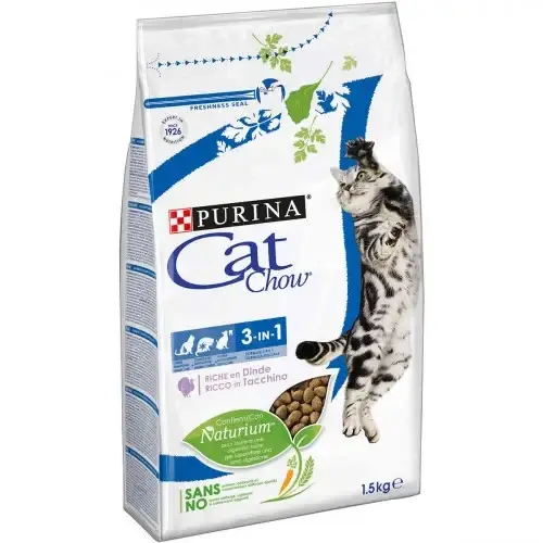 Сухой корм Purina Cat Chow Feline 3 in 1 для кошек, с индейкой, 1.5 кг Корм для кошек Сухий корм Purina Cat
Сухой корм Purina Cat Chow Feline 3 in 1 для кошек, с индейкой, 1.5 кг Корм для кошек Сухий корм Purina Cat