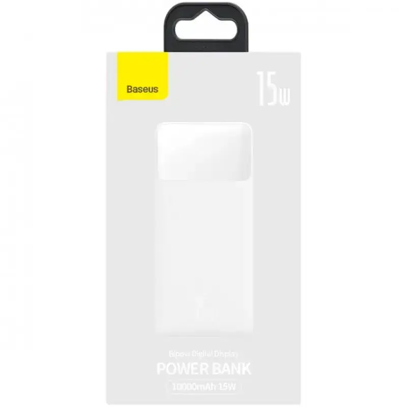 Портативная батарея Baseus Bipow Digital Display Power bank 10000mAh 15W PPDML-I02 White
Портативная батарея Baseus Bipow Digital Display Power bank 10000mAh 15W PPDML-I02 White