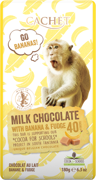 Шоколад молочный "Cachet" with .BANANA AND FUDGE TANZANIA, 40% COCOA. 180 г Бельгия
Шоколад молочный "Cachet" with .BANANA AND FUDGE TANZANIA, 40% COCOA. 180 г Бельгия