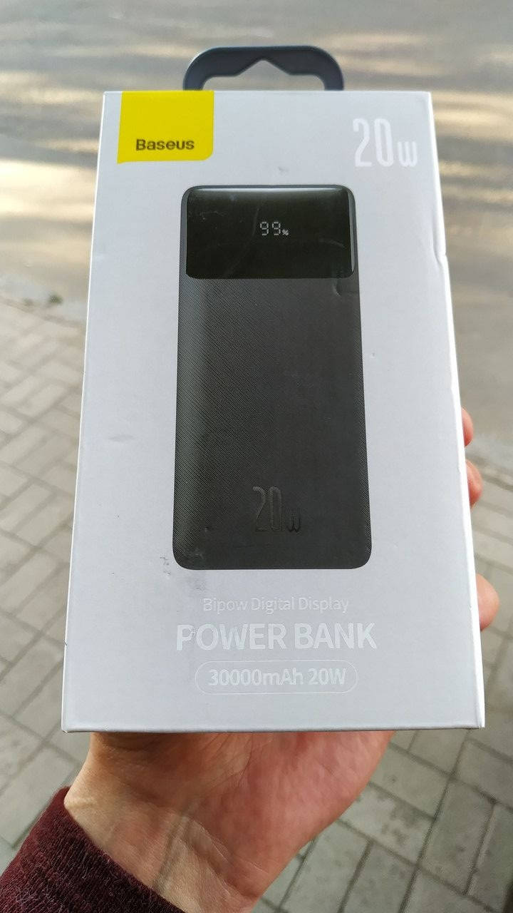 УМБ павербанк портативний зарядний пристрій Базеус Baseus bippow 20 w 30 000 mAh
УМБ павербанк портативний зарядний пристрій Базеус Baseus bippow 20 w 30 000 mAh