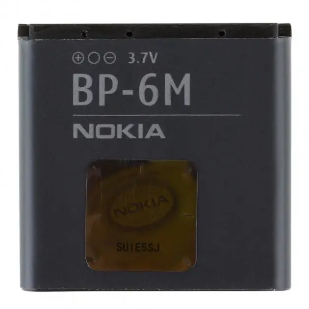 Аккумуляторная батарея BP-6M для Nokia 3250, 6151, 6233, 6234, 6280, 6288, 9300, 9300i, N73, N77, N93
Аккумуляторная батарея BP-6M для Nokia 3250, 6151, 6233, 6234, 6280, 6288, 9300, 9300i, N73, N77, N93