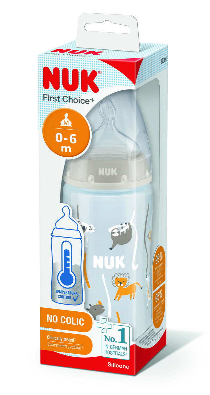 Бутылочка FirstChoice пластик 300 мл NUK / соска силиконовая 0-6 месяцев / температурный контроль Сафари, Белый
Бутылочка FirstChoice пластик 300 мл NUK / соска силиконовая 0-6 месяцев / температурный контроль Сафари, Белый