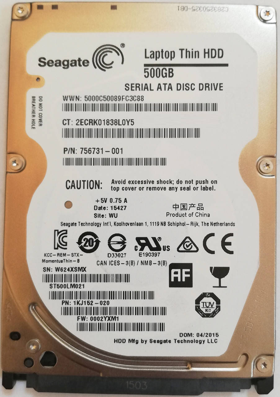 Жесткий диск для ноутбука Seagate 500GB 2.5" 32MB 7200rpm (ST500LM021) SATAIII Б/У
Жесткий диск для ноутбука Seagate 500GB 2.5" 32MB 7200rpm (ST500LM021) SATAIII Б/У